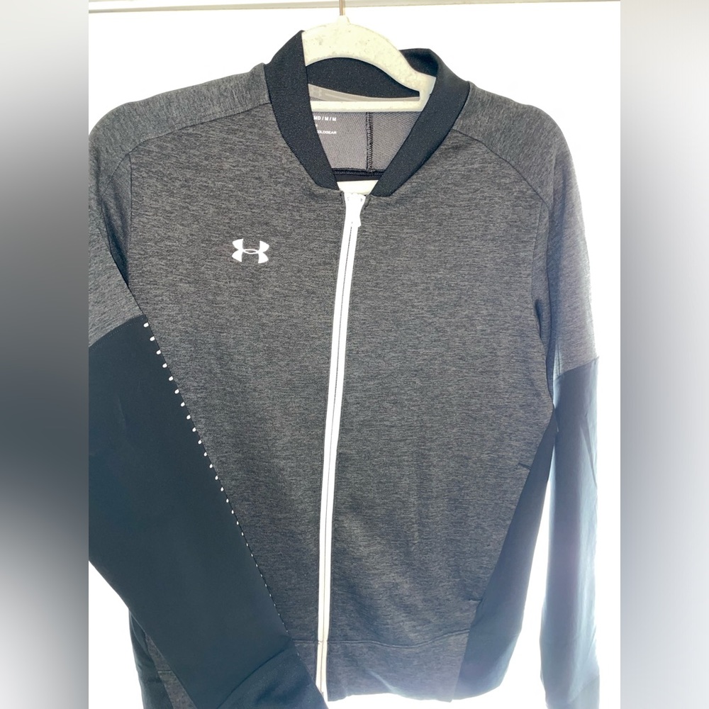 Under Armour- Zip- Jacket- black/gray